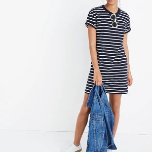 Madewell Striped Pocket Tee Dress